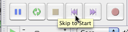 Audacity Skip To Start tool