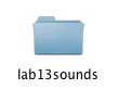 lab 13 sounds folder