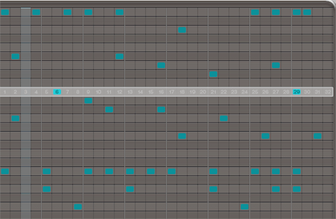 Ultrabeat Random matrix