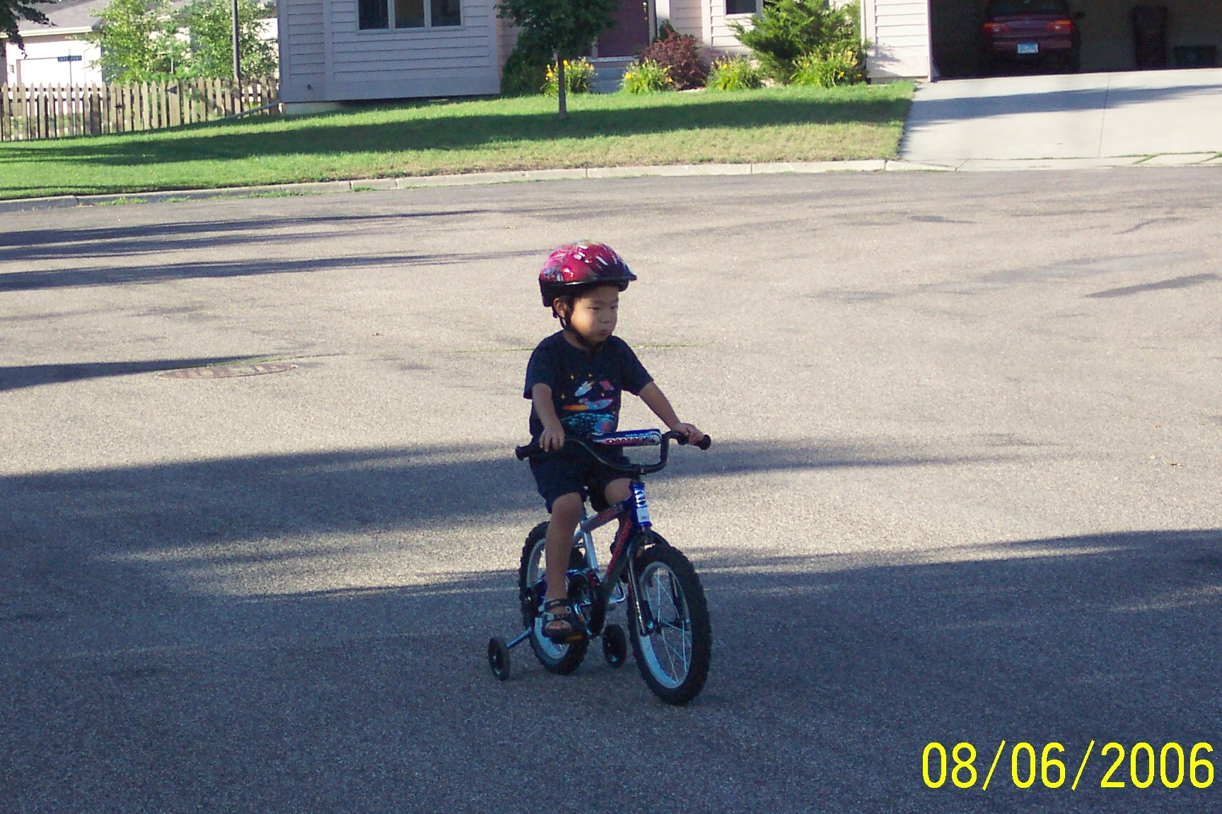 Adam on his bike