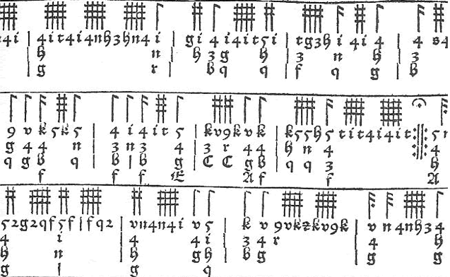 German Tablature