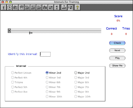 Intervals Drill main window