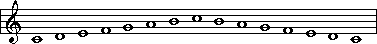 C Major scale