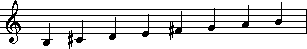 B minor scale