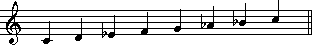 C minor scale