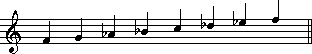 F minor scale