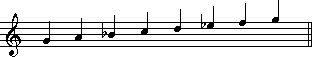 G minor scale