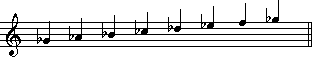 Gb Major Scale