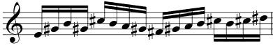 Melody without key signature