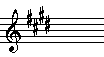 Key signature for E Major