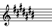 Key signature for C# Major