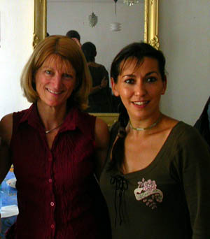 The profs: Cathy Yandell (Program Director) from Carleton, Yasmina Berchiche of the Sorbonne faculty