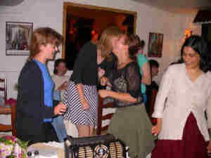 Singing and dancing
