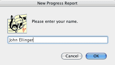 New Progress Report Name dialog picture