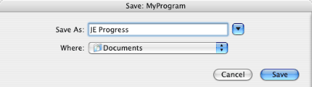 Save Progress Report dialog picture