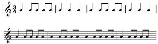 Bach rhythm example