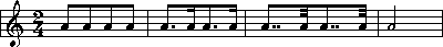 dotted note listening example picture