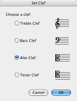 Set Clef dialog picture