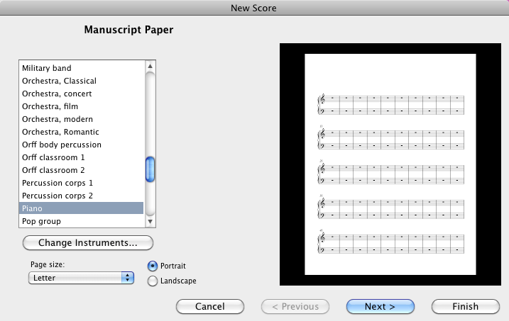 Manuscript Paper Page