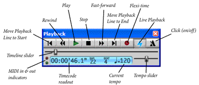 Playback window callouts