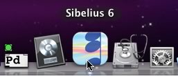 Sibelius icon in dock