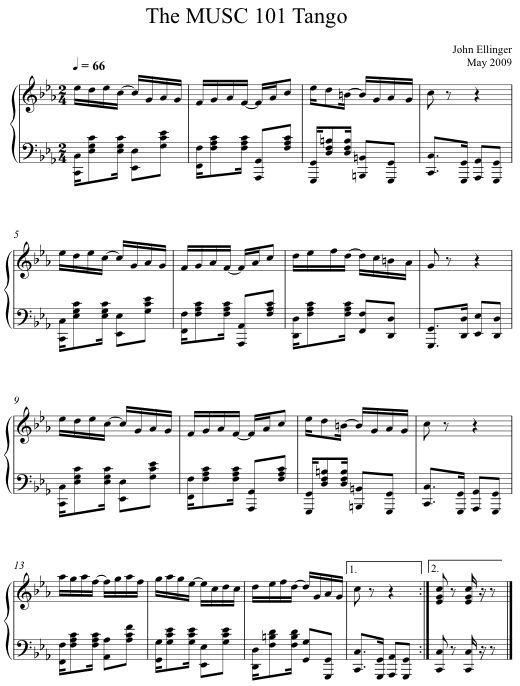 Musc 101 Tango Solo Piano score