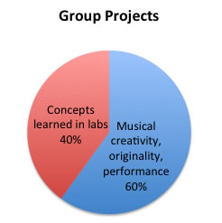 projects pie chart