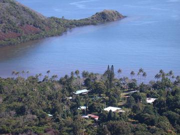 View looking out over Ouasee, New Caledonia